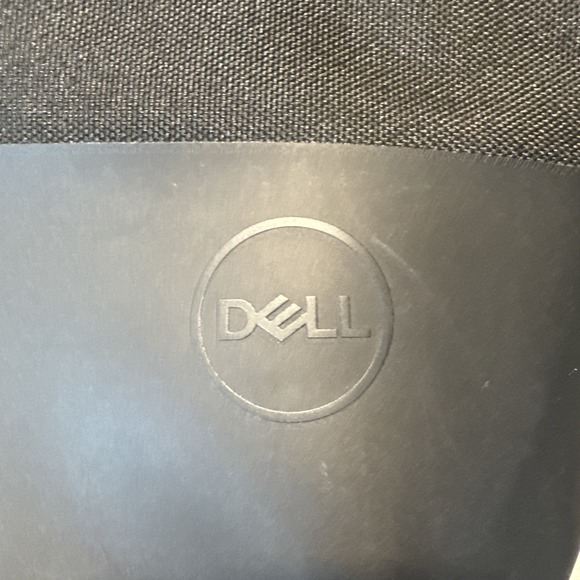 Dell laptop bag Padded 16x13 black  multi-pocket zippered Preowned- Stained‎ - Picture 3 of 8